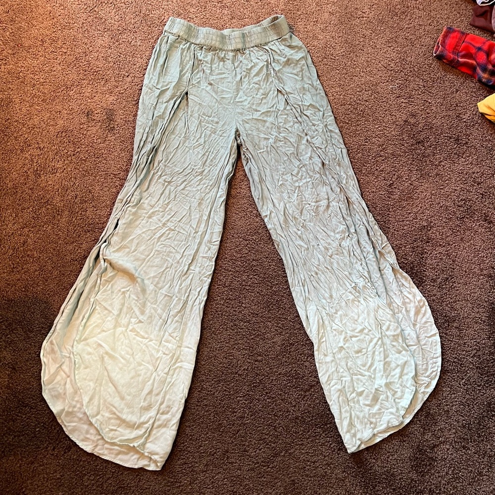 Green ombré pants